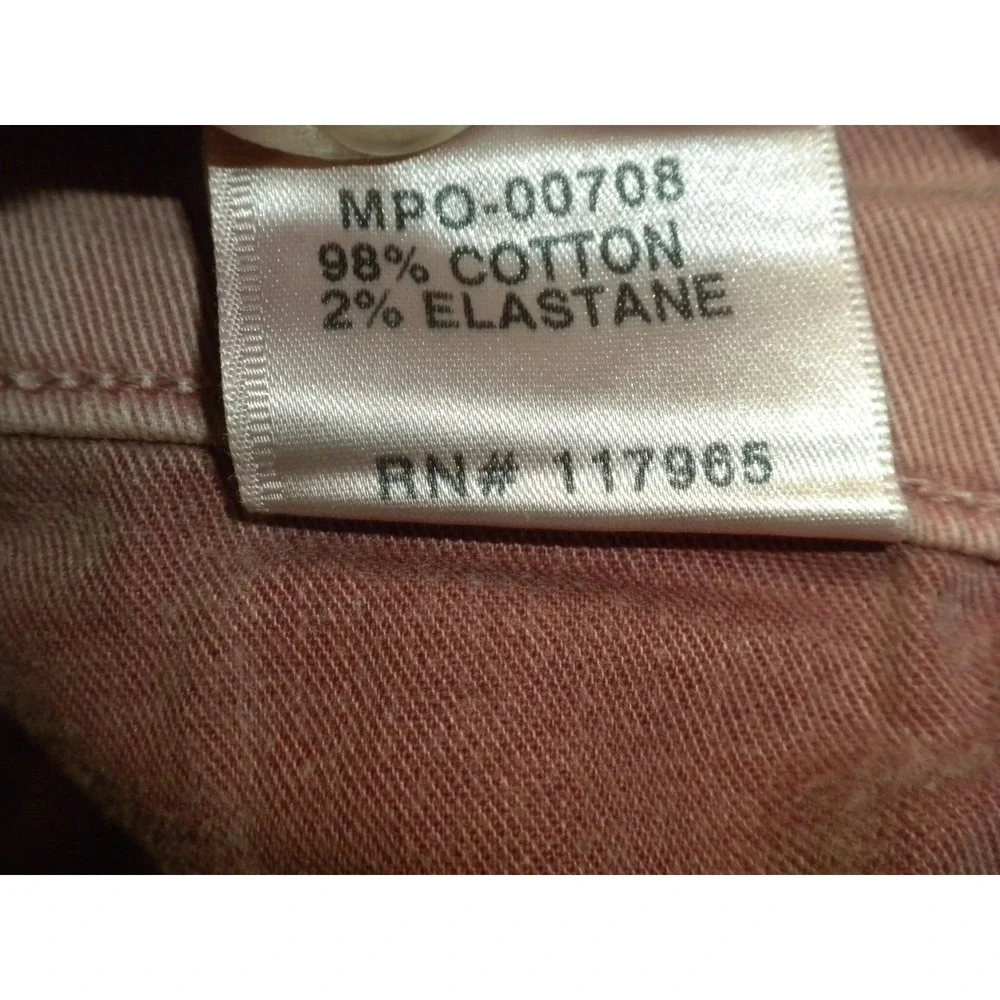 J Brand Tyler Jeans Mens 33x32 Thrashed‎ Radish Red Denim Slim Fit Distressed